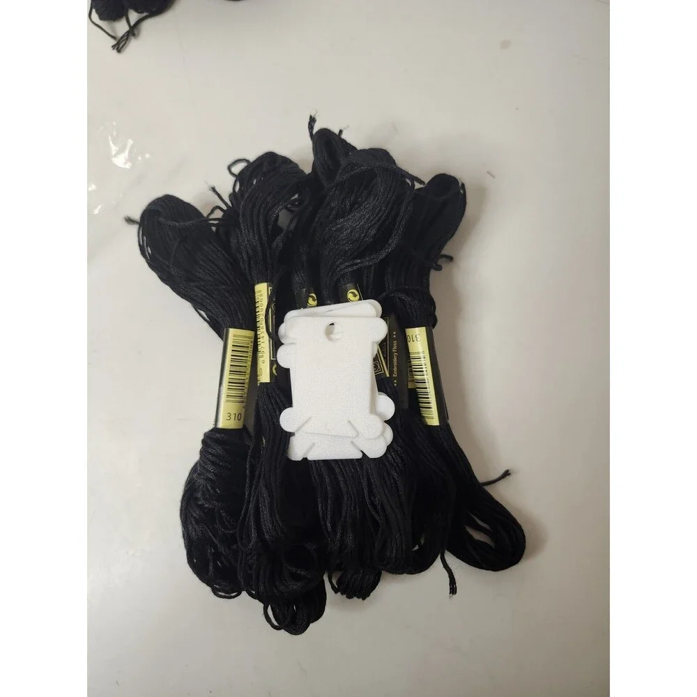 12pcs Black Cross Stitch Hand Embroidery Thread DIY Sewing Cord String Supplies